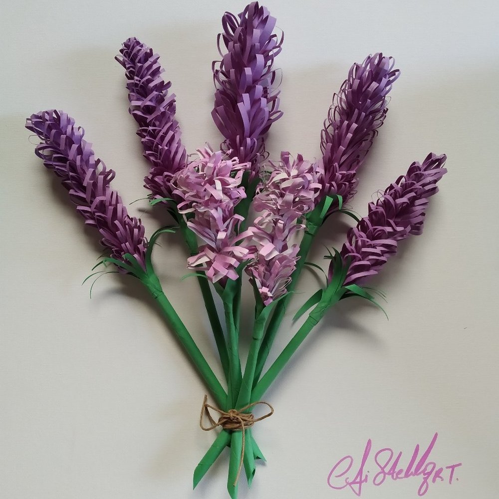 HANDMADE BOUQUET LEVANDERS ON CANVAS